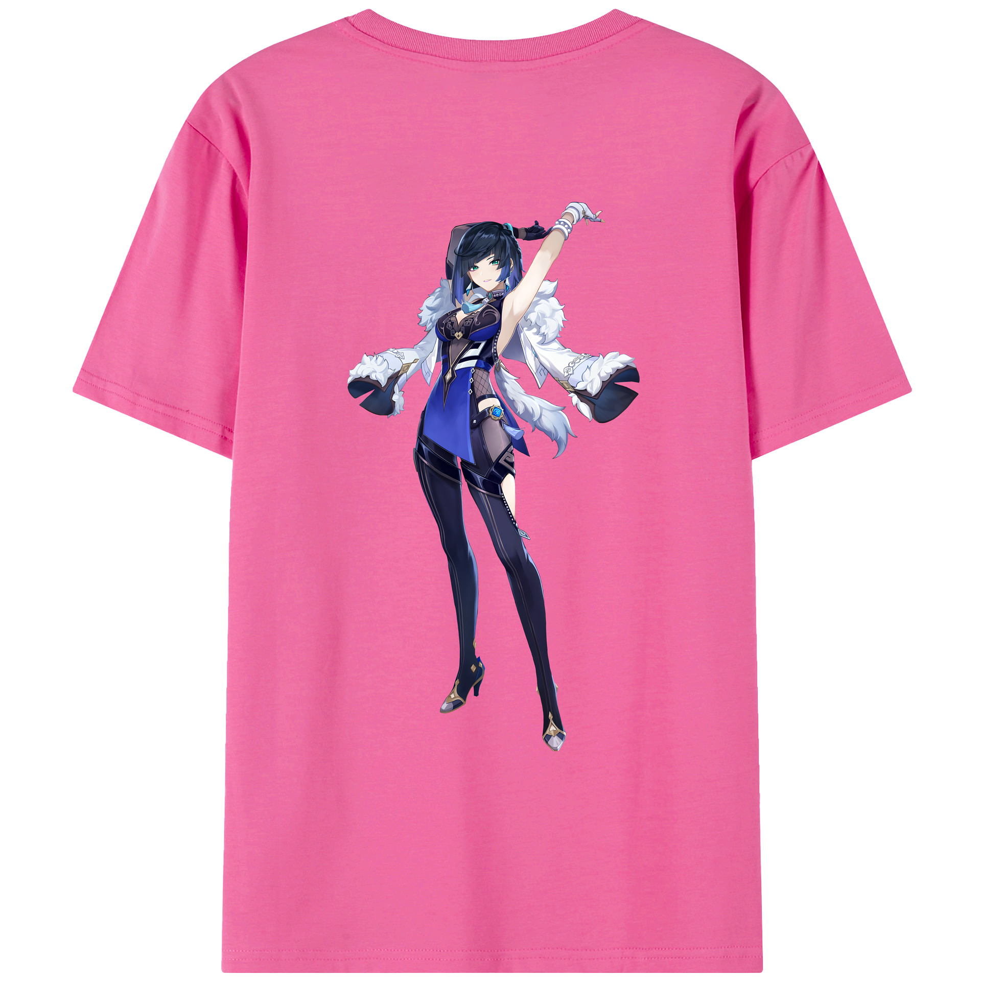 げんし神 夜兰 やらん genshin Yaran レディース半袖Tシャツ(バックプリント)